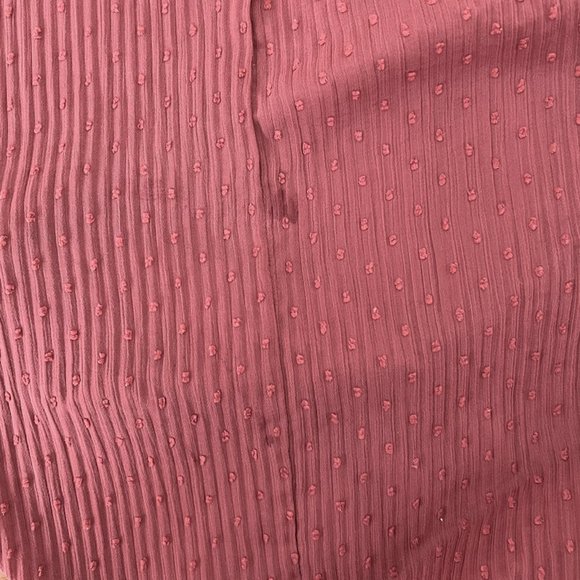 ZIMMERMANN MIDI DRESS ESPIONAGE BRICK PLISSE SWISS DOT SIZE 0 LONG SLEEVE - Picture 8 of 11